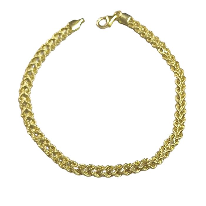 Handmade women's bracelet in Yellow Gold 14ct IVY0027