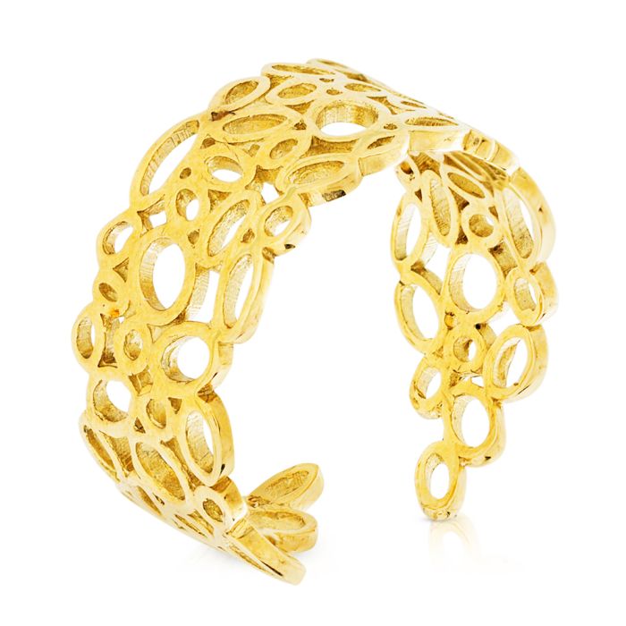 Handmade women's ring in Yellow Gold 9ct HDY0061