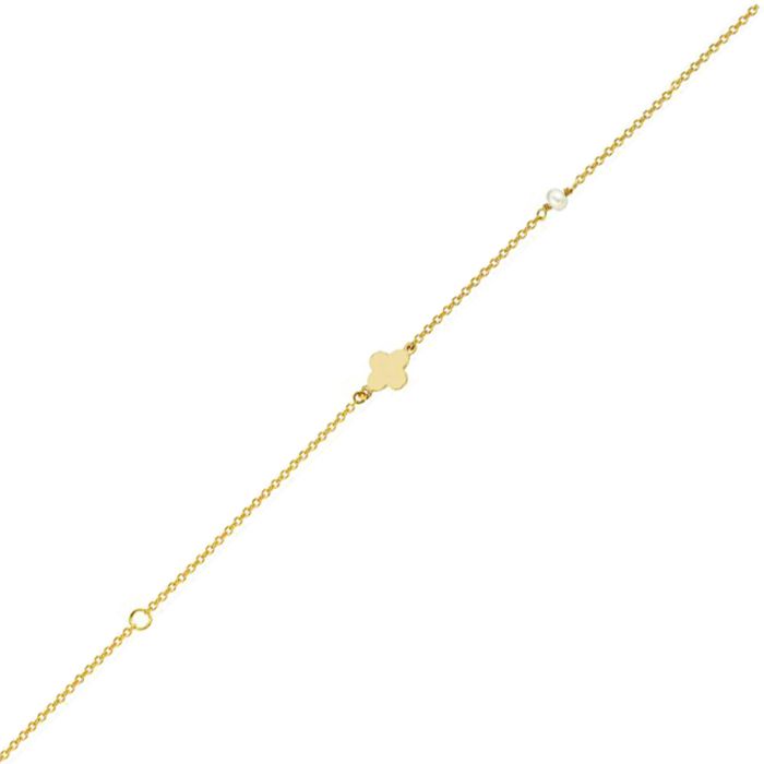 Women's bracelet in Yellow Gold and cross 9ct HVH0029