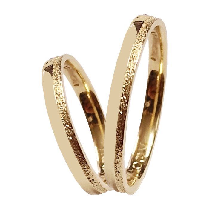 Weddings rings in Yellow Gold 4ever V5017_01_Y