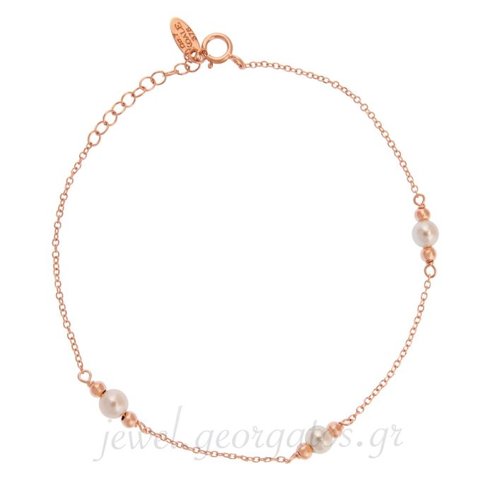 Women's pink gold bracelet 9CT HVB0072