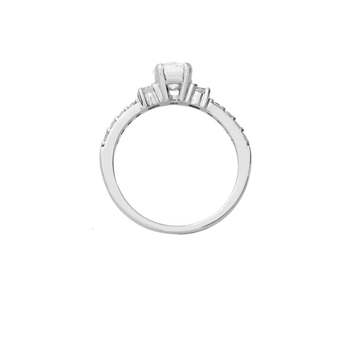 Women ring White Gold with zircon 9ct HDM0057
