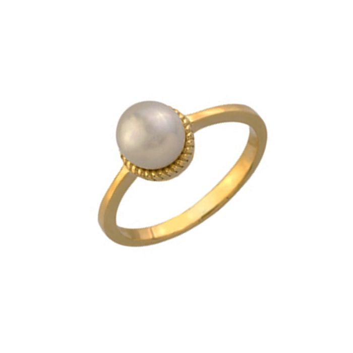 Women ring Yellow Gold with pearl 9ct HDY0072