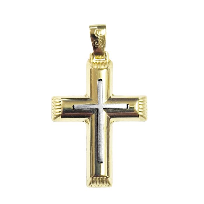 Men's Yellow Gold cross 14ct without chain ITY0138