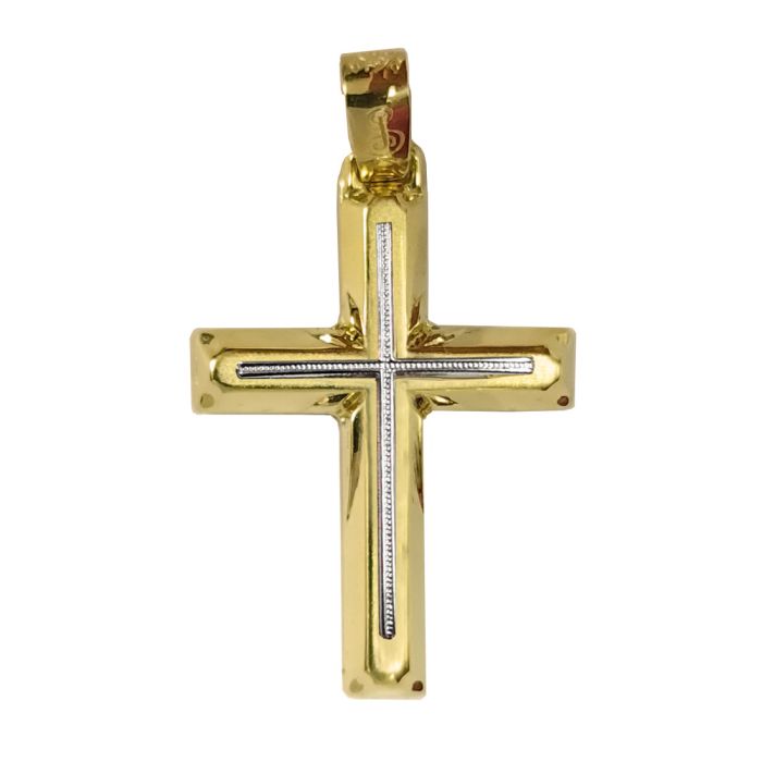 Men's Yellow Gold cross 14ct without chain ITY0139