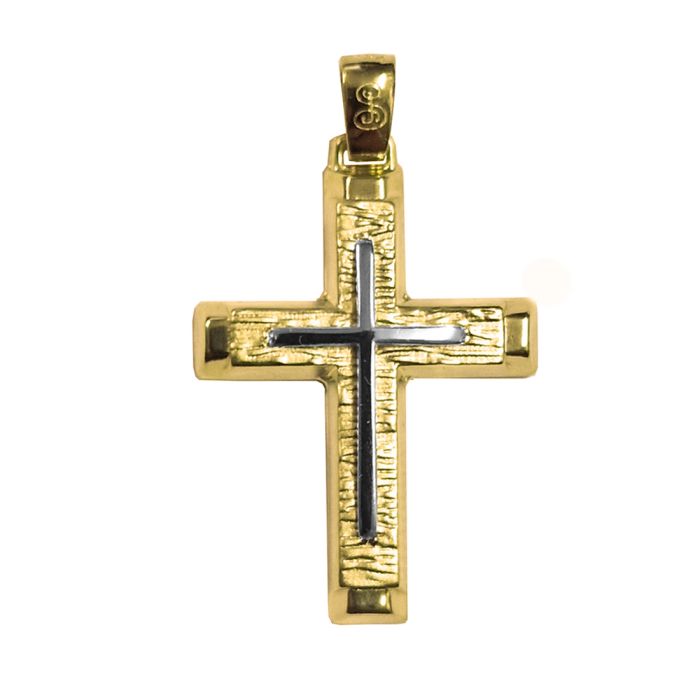 Men's Yellow Gold cross 14ct without chain ITY0140