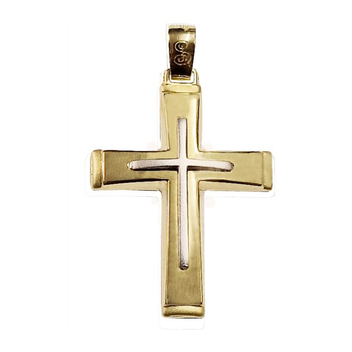 Men's Yellow Gold cross 14ct without chain ITY0142