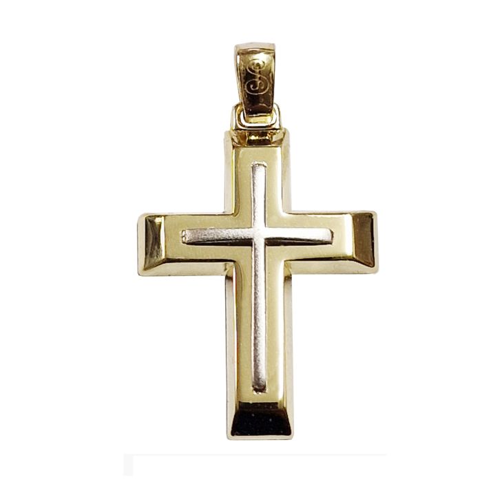 Men's Yellow Gold cross 14ct without chain ITY0143