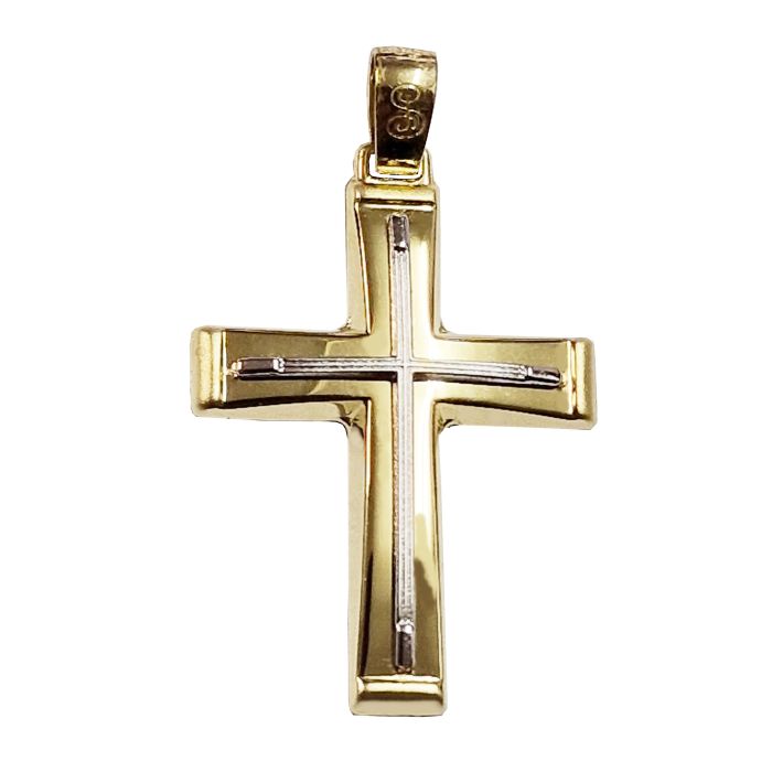 Men's Yellow Gold cross 14ct without chain ITY0145