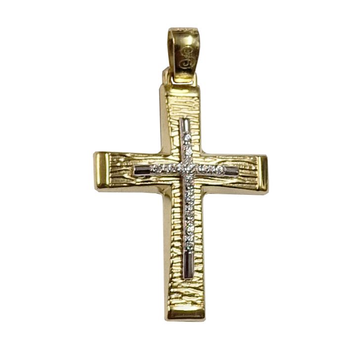 Women cross Yellow Gold 14ct without chain ITY0146