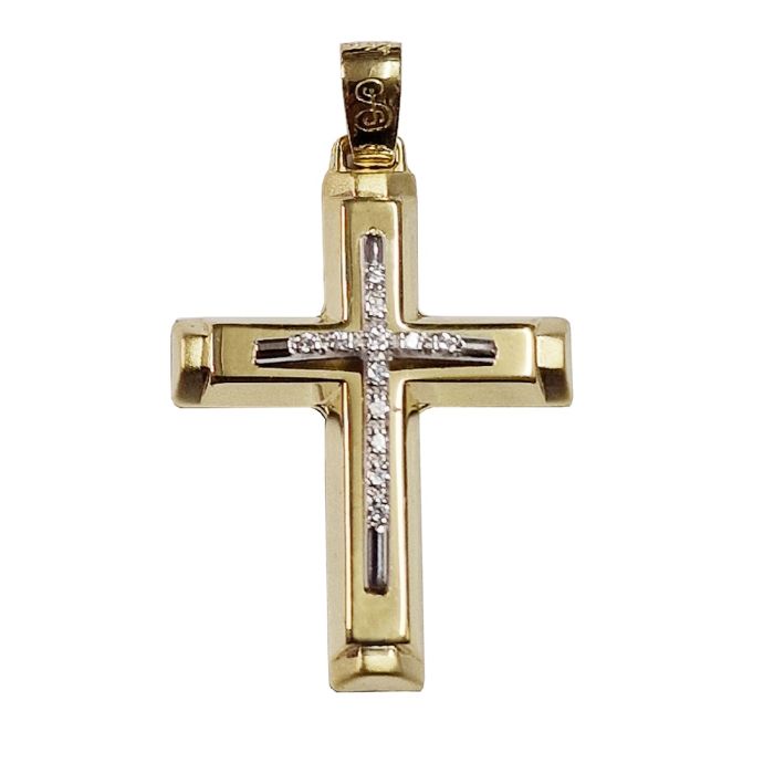 Women's cross Yellow Gold without chain 14ct ITY0147