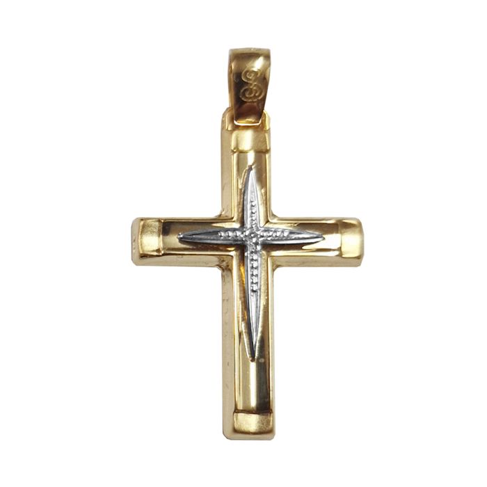 Women's cross Yellow Gold 14ct without chain ITY0153