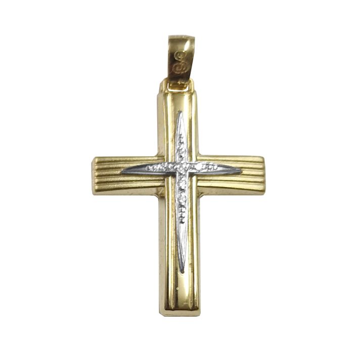 Women cross Yellow Gold without chain 14ct ITY0154
