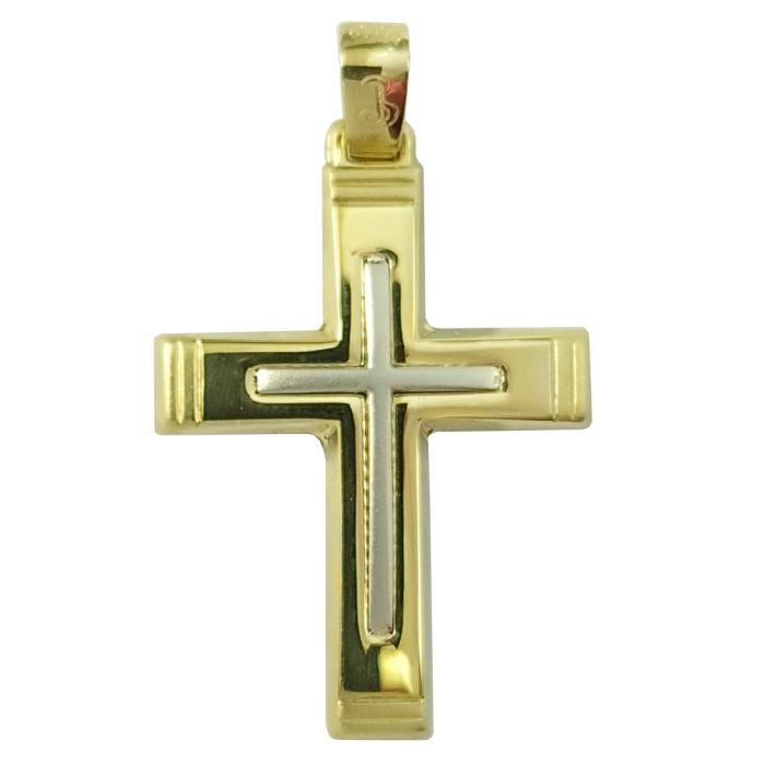 Men's cross Yellow Gold without chain 14ct ITY0033