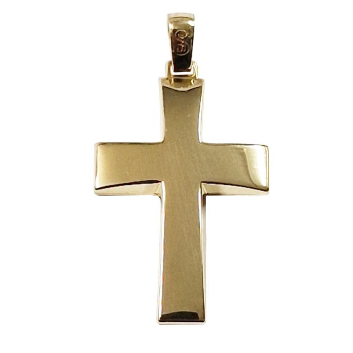 Men's cross Yellow Gold without chain 14ct ITY0156