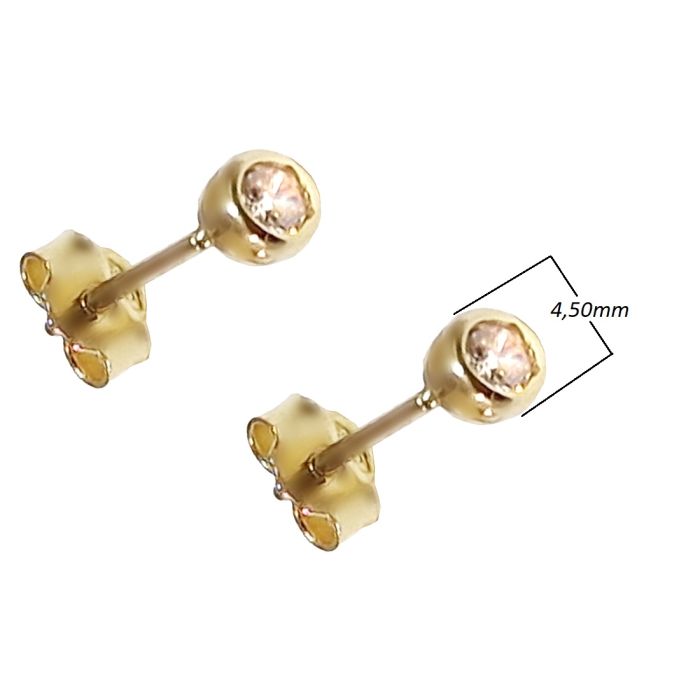 Women's stud earrings Yellow Gold 14ct ISY0074