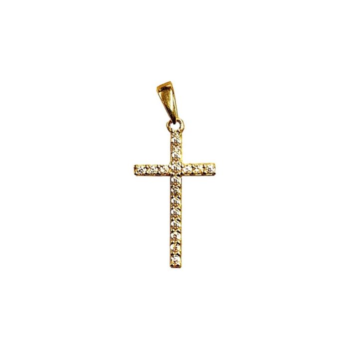 Women cross Yellow Gold without chain 14ct ITY0178
