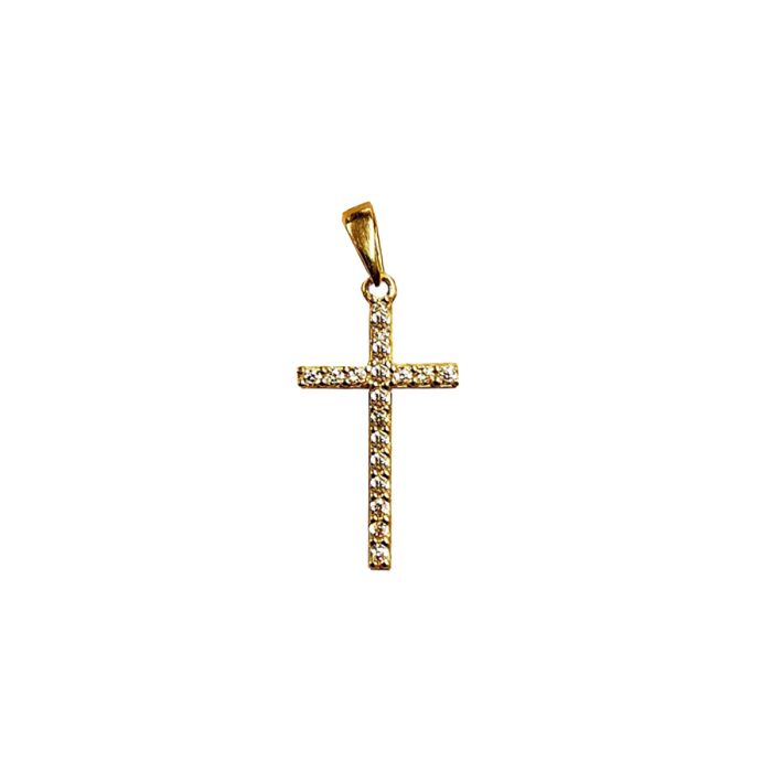 Women cross Yellow Gold without chain 14ct ITY0179