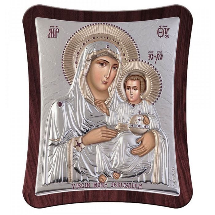 Holy Family silver icon Holy Mary 18.6*15.8 107TBR1RWC