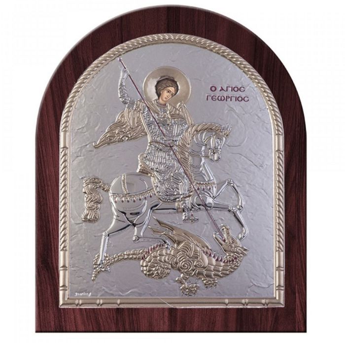 Saint George silver icon  21*25 205OBR1RWD