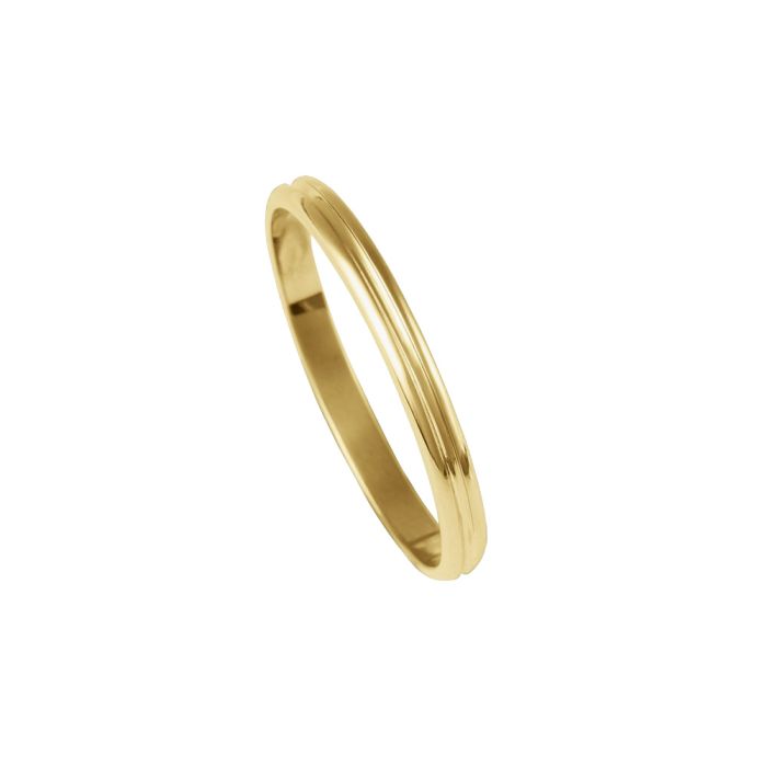 Pair of gold Veres4ever wedding rings 2,50mm V2004
