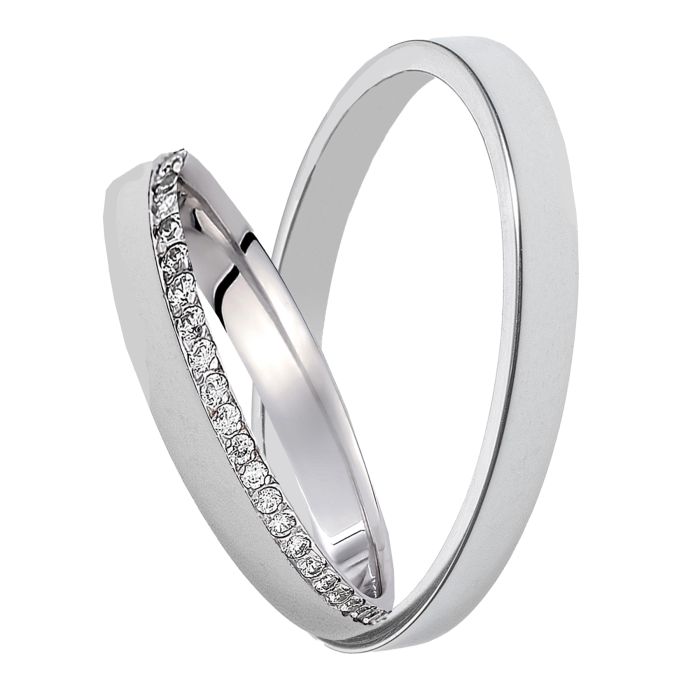 Wedding rings White Gold 4ever  V5017-V3130