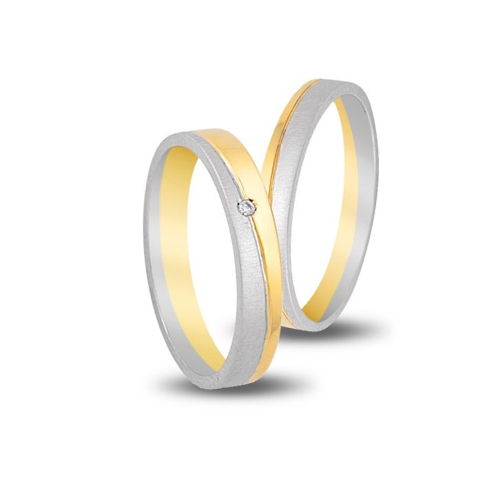 Wedding rings White Gold 4ever V5019_07