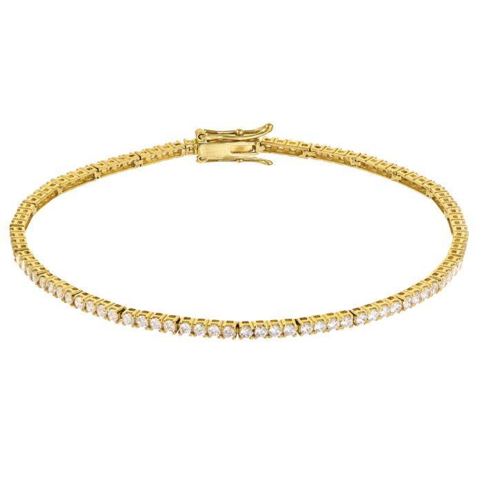 Women's silver bracelet riviera with zirkon WV00739