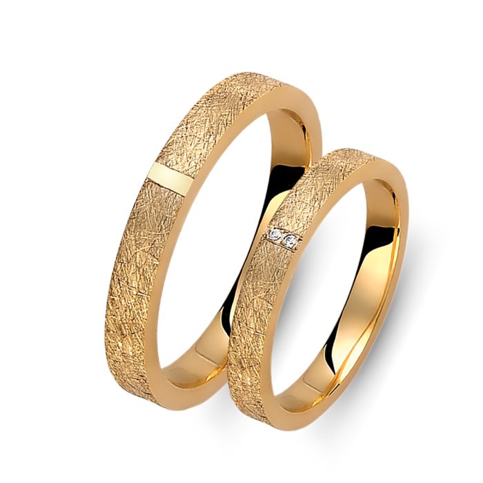 Weddind rings 3.00mm Yellow Gold Valauro 378C-CA