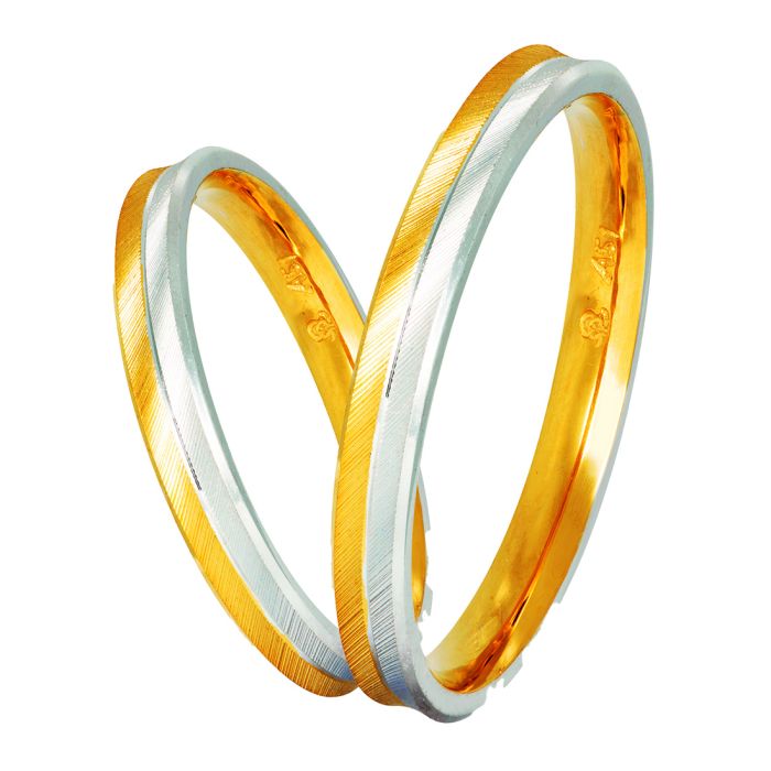 Pair of wedding rings Yellow Gold Stergiadis S1_W