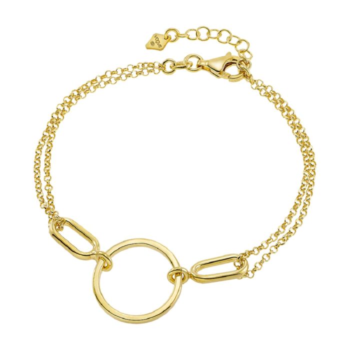 Vogue Modern bracelet with hoop “Circle” series double chain 20171432301