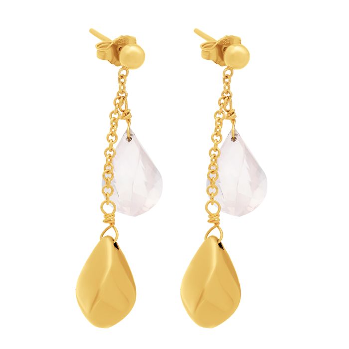 Women hanging earrings Yellow Gold 14ct ISZ0019