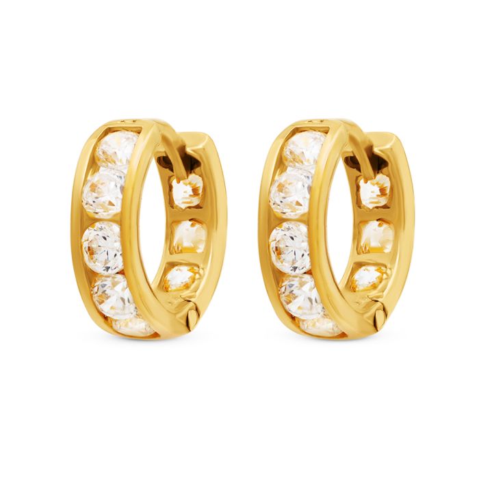 Women hoops earrings Yellow Gold 14ct ISZ0022