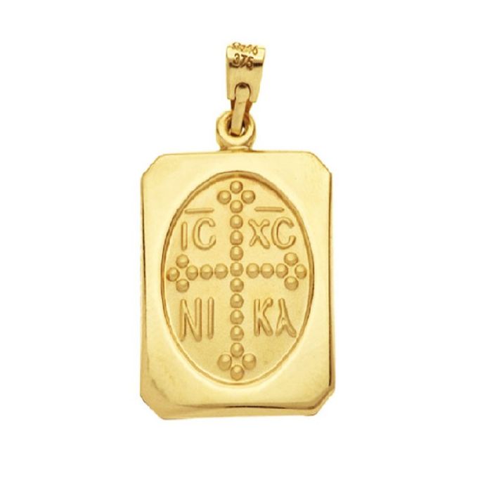 Charm double sided Yellow Gold 9ct HJB0067