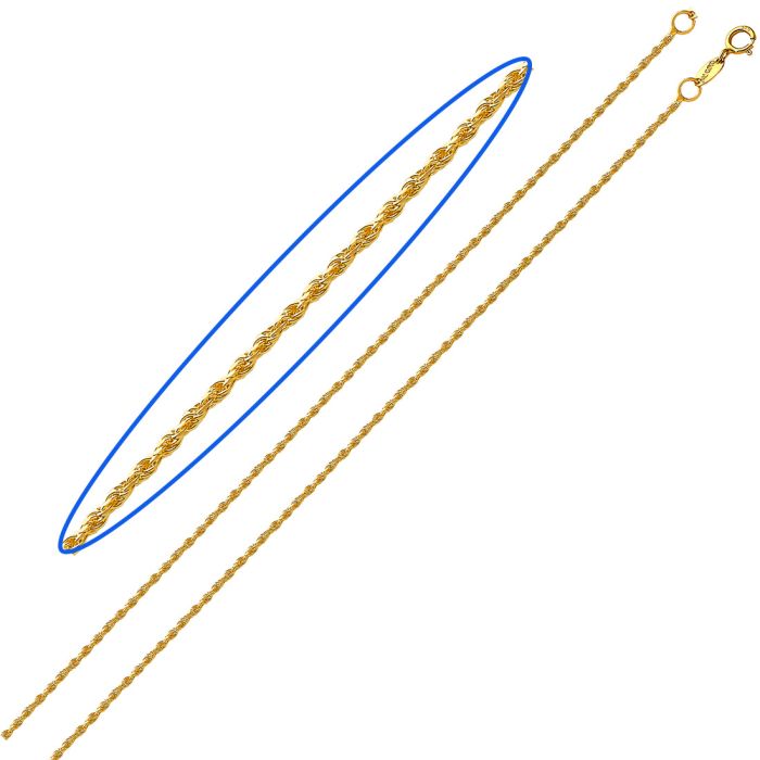 Thin cord chain in Yellow Gold 14ct IWZ0044