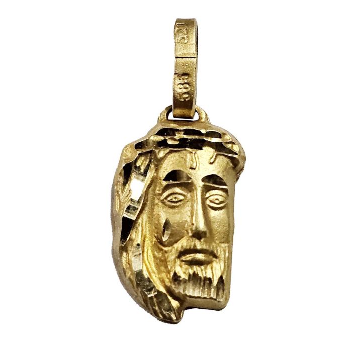 Charm head of Christ Yellow Gold 14ct IJZ0002