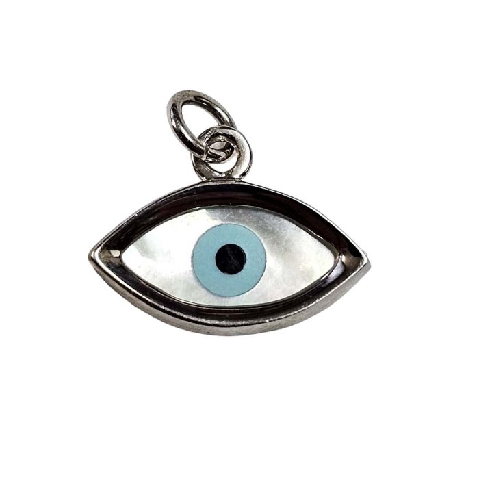 Women silver motif eye WM00157