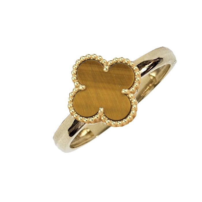 Women ring Yellow Gold with ivory 14ct IDZ0096
