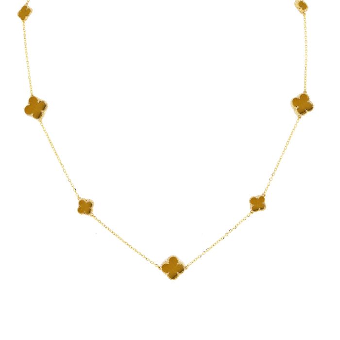 Women necklace Yellow Gold with ivory 14ct IRZ0011