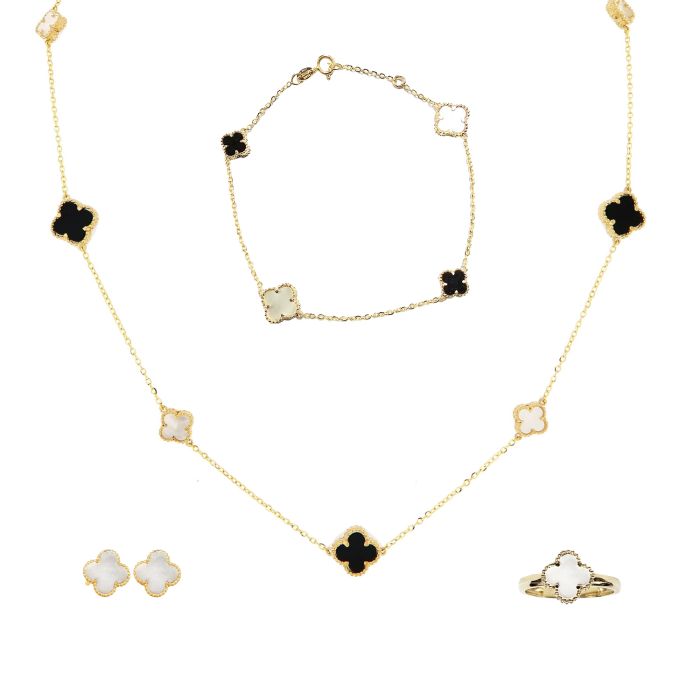 Women jewelry set Yellow Gold 14ct IRZ0010_SET