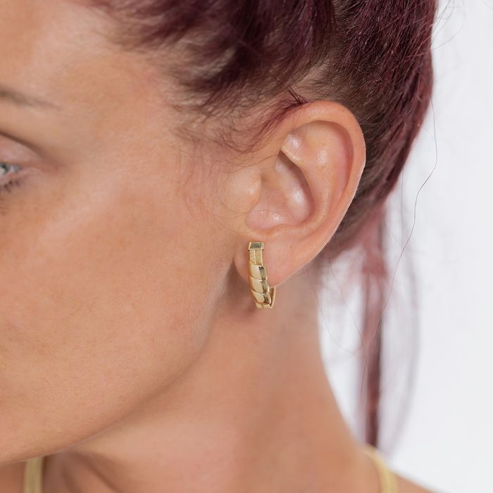 Women earrings Yellow Gold 14ct ISA0108