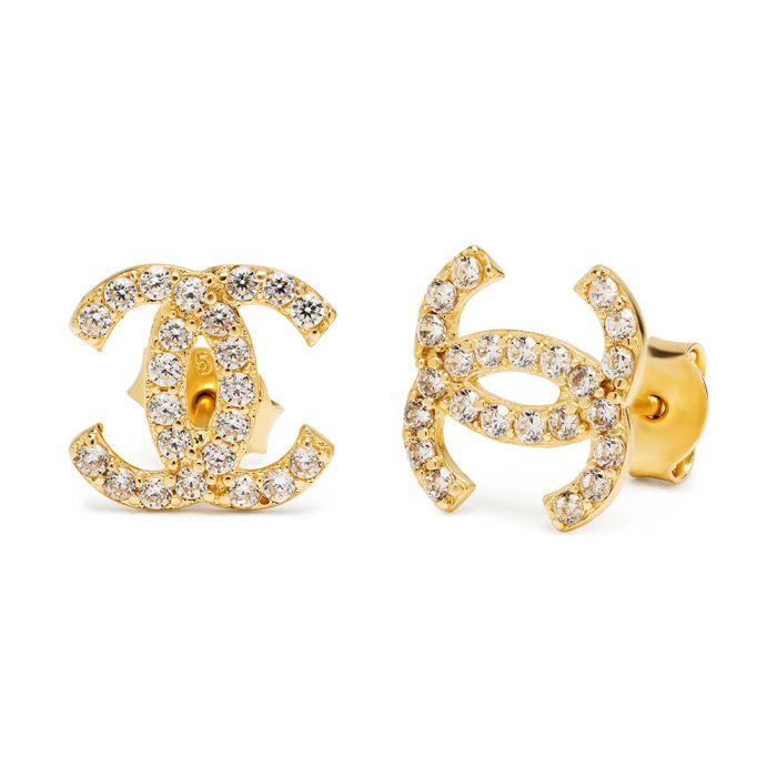 Women stud earrings Yellow Gold 14ct ISA0109