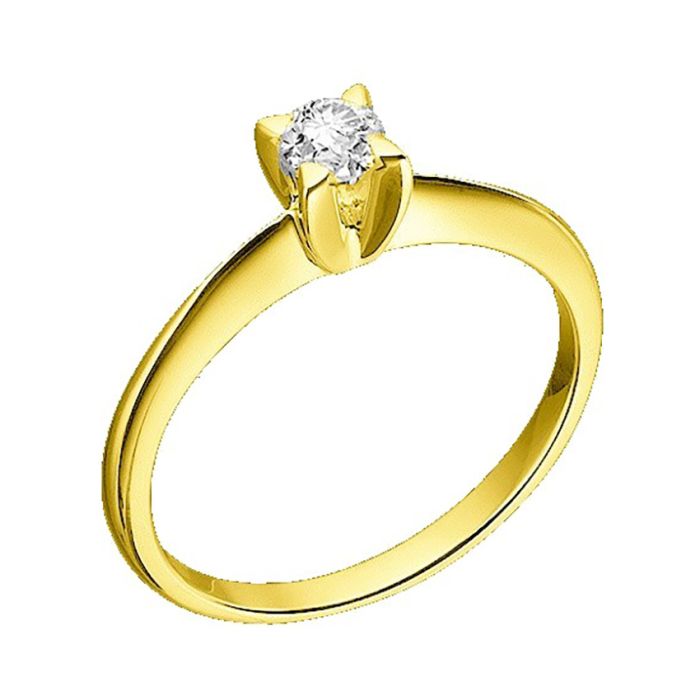 0,16ct monolith ring with diamond White Gold 18ct SDA0031