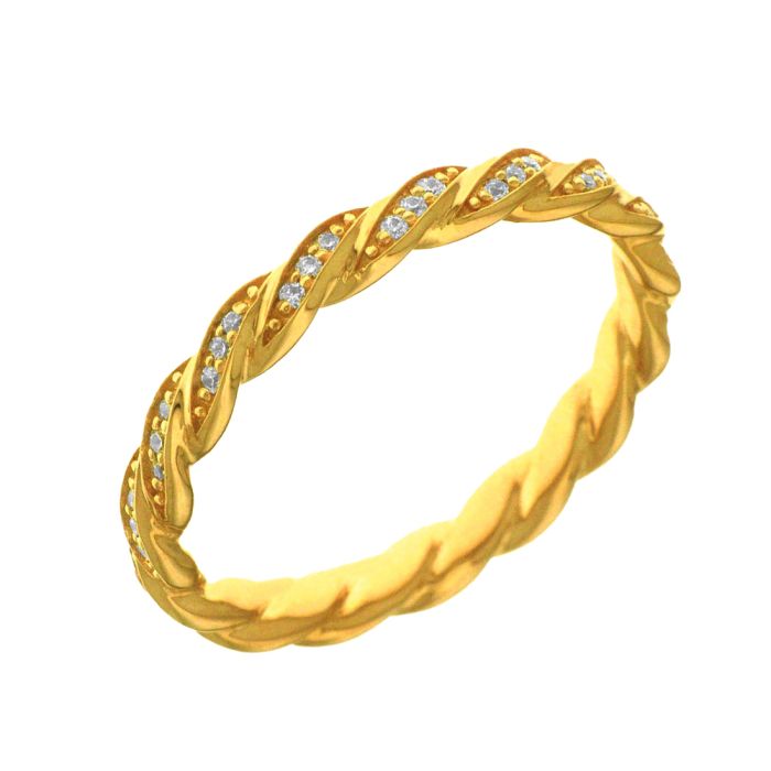 0,19ct diamond series ring Yellow Gold 18ct SDA0037