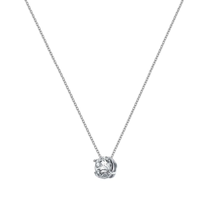 0,19ct monolith necklace with diamond White Gold 18ct SOA0009