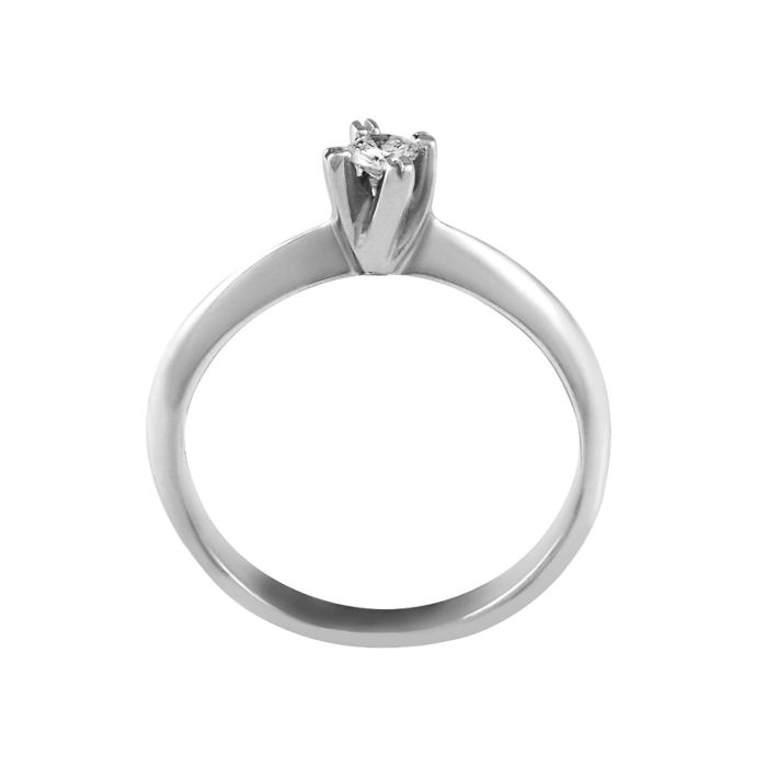 Women's White gold engagement ring 18ct with brilliants 0.13ct SDZ0006
