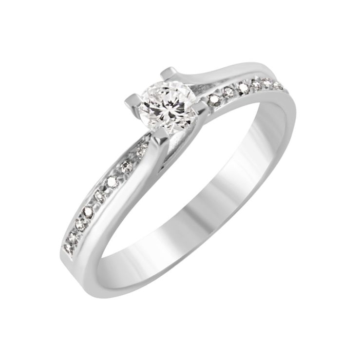 Women'S White gold engagement ring 18ct SDZ0007