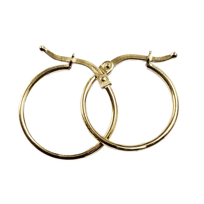 Women's 14k gold rings, diameter 1.75cm ISB0203
