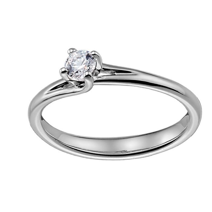 0,16ct  Women's White gold engagement ring with brilliants 18ct SDB0048