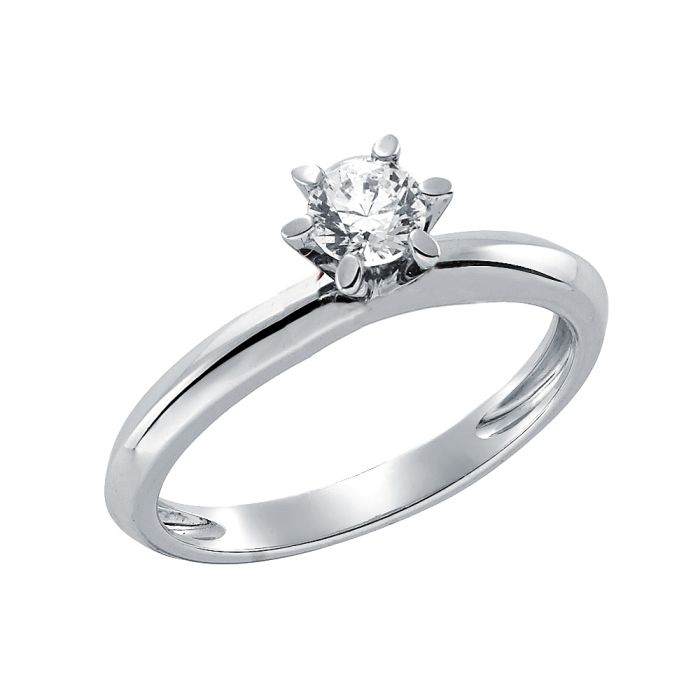 Women's engagement ring in white gold with brilliants 18ct SDB0054